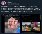 I TOO CONGRATULATE THIS HUMAN MALE PERSON FOR FORNICATING INSIDE THIS WARM FEMALE HUMAN GENITAL from man vs female human sex