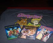 I rewarded myself for going to the doctor an getting my flu shot! A new Scooby Doo shirt and some lil movies! ???? from scooby doo meet and fuck