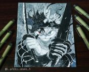 Fanart of Asta from BLACK CLOVER drawn by me (&#&#) from asta fucks noelle from black clover mereoleona