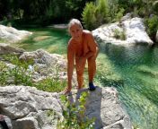 Nice place for nude bath in France from aunty big boob nude bath in river
