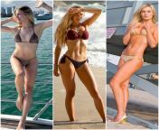 Choose one athlete each for (1) Non-penetrative sex for a week (BJ, HJ, Titfuck etc.), (2) Slow sensual vanilla sex over a weekend, (3) Crazy no-limit sex for half a day- Genie Bouchard, Alica Schmidt, Blair O&#39;Neal from sex 35mom a