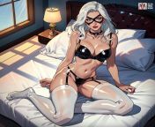 [Electric Kinkart] (Spider-Man) Black Cat is ready for Peter. All characters are adults from man black old