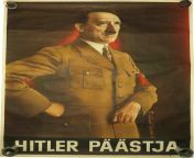 Hitler, our savior a very straightforward 1943 Nazi German propaganda poster aimed at Estonians from our savior birth vidz