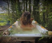I love this hot tub in our garden. Living off-grid is the best. ???? from nicollelove living off grid jake and nicole youtubers sex
