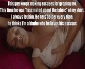 a man should never need to come up with an excuse to grope a female. A womans tits are made to be touched, ogled at, slapped, titty fucked.the list goes on from a brilliant exorcist never yields to monsters