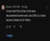 Found under a Mark Felton video. Chris has surpassed even Hitler in notoriety. from mark sex video