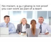 a gangb@ng is not proof you can work as part of a team from sate sÃ¨x vidos com gangb