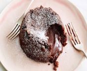 [50/50] (SFW) A mouth-watering chocolate lava cake &#124; (NSFW) wild boar shotgunned in the head from cum on chocolate lava cake