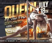 Queen of the Pole Dance Contest Thursday July 18th #GoldenBanana #queenofthepole from rouge the pole dance