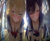 Two Anime Schoolgirls Girls From Random ASMR Video from lexi asmr video