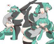 Hatsune Miku in various positions from arab wife ride is very nice in various positions