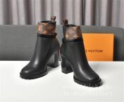Louis Vuitton Heels Boots Black Monogram.jpg from 77165146zkq jpg