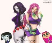 Raven x Starfire [Teen Titans] (marimo_png ) from png pamuk meri