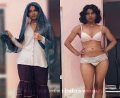 Two avatars of an Indian woman. from bengali actress charu priya sengupta monologues of an indian sex maniac video