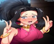 Momo Yaoyorozu with cum in the face from cum png hentai