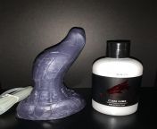 After seeing others reviews on the small, I bought a mini Habu w/o looking at the dimensions. Needless to say, mini Habu is TINY. Wish I would have gone with a small instead! Picture w/ the cumlube to get an idea of its size. from tasya mini