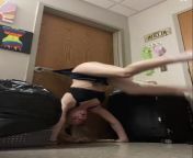 College Tik Tok girl self wedgie accident ? from tik tok girl pissing