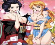 (Nico Robin) and (Nami) are two sex objects. They need to get gangbanged. from nico robin and zoro henta sex anime