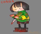 Someone asked for Chara! Hope you like this lil kid, if you want a sans papyrus or any undertale au character drawn Ill do it! (NSFW) from undertale undyng