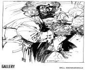 [NSFW] Marv vs. O.J. by Bill Sienkiewicz -Sin City Gallery(1997) from www marv