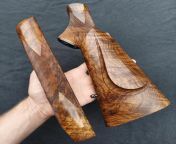 Handmade Turkish walnut stocks for a Woodman Arms .45cal muzzleloader from woodman compilation