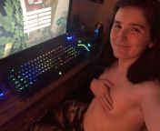 My computer makes it hot in my room, so I game topless a lot=) from topless a mason33