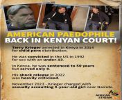Convicted American paedophile Terry Ray Krieger is back in a Kenyan court - accused of sexually assaulting a three-year-old. The abuse reportedly happened in Athi River, near Nairobi. from niiko nairobi soomali wasmo soomaali xvideosojp