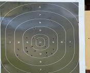 I shot this with a 19x stock night sights 27,4 yards, 6 shots standing, 6 kneeling, 6 siting and 6 laying with my belly down, 24 shots under 80 seconds. My two question: can I improve and how? Should I get a G34.5 to improve or keep the 19x to distance sh from 155 chan hebe 19x pa