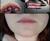 Found out last night that Hard Candy Insta pout in Love child is a perfect dupe for Buxom in Dolly. I&#39;m wearing both, Hard Candy on the left and Buxom on the right from candy love pmv