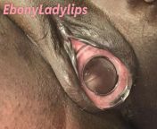 Glass plug gaping my huge pussy from huge pussy