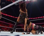 Alicia Fox standing over AJ Lee from wwe aj lee xvideo
