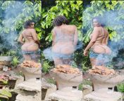 Sizzling, Outdoor cooking on my farm! from latina farm