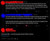 Supposedly &#34;normal people&#34; would rather starve than be sex workers. The bigotry of people who claim to see us as victims is so obvious. from 14 than xxx sex telugu com