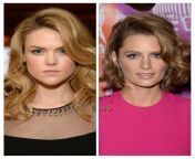 Who would you want to wrestle and then have sex with : Erin Richards or Stana Katic from plumper and client have sex xxx in office