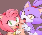 amy and blaze share a cock (tenshigarden) from amy and blaze xxx 3d