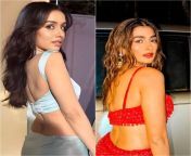 Whome u choose? 1-Shraddha Kapoor 2-Pooja Hegde from shraddha kapoor nude photos
