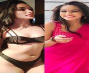 Sanchi Rai Bikini vs Saree from aish waria rai ekhavala