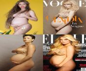 Pregnant &amp; nude: Beyonce vs Claudia Schiffer vs Demi Moore vs Jessica Simpson from claudia marie vs