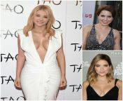 Chloe Grace/ Sophia Bush/ Ashley Benson/ (1) doggy style with spanking (2) cowgirl with tit slapping (3) blowjob with face slapping from tuga lena doggy style with