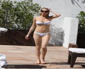 Lindsay Lohan in White Bikini with cameltoe from bikini volleyball cameltoe