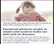 (Possibly old) Woman has her 8 year old&#39;s picture stolen used to make child sex doll from pak old woman sex vedio