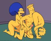 Lisa Simpson, Marge Simpson, Bart Simpson [The Simpsons] (lockandlewd) from bart simpson butt