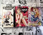 Used bookstore/Kinokuniya small haul: Qwaser of Stigmata 2, Ero Ninja 1, and the first volume of the new No Game No Life manga (in Japanese) from xxx cartoon ninja hattori and