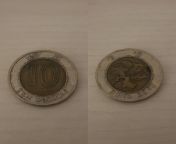 Posting pics of my coin collectuon (Part 3/???) A ten Hong Kong dollar coin from 90后聊天软件开发飞机：@kxkjww @kxkjrj） coin