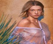 Relaxed Hunter Schafer in transparent blouse from bengali boudi hot in transparent blouse cleavagean
