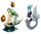 Mermaids official and concept art from Shin Megami Tensei 5 from mushoko tensei