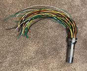 Its a Mag lite flogger built with16G wire using 2 pvc pipes and gorilla glue, the light still works. Its wicked and very secure. from and gorilla