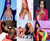 [3] Nicki Minaj/Megan Thee Stallion/Cardi B - Pick one to show their real purpose in the world. Face down, ass up. from glam world face