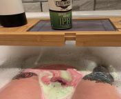 My First Bath in Almost 3 Months (Post-Surgery). Milky Bath, LOM, and Local Beer. from bath in peticot