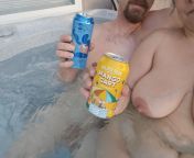 Golden Road Mango Cart and Mikkeller Windy Hill NE IPA in the hot tub this evening! from aumty in road hot